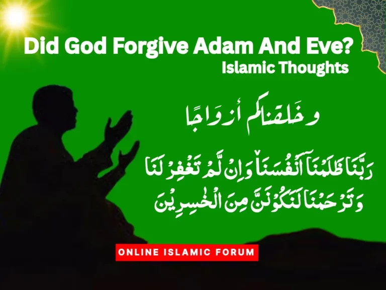 Did God Forgive Adam And Eve? Fiqh, Hadith, Islam, Islam-QA, Islamic Jurisprudence, Learn Islam, Quran, Sunnah